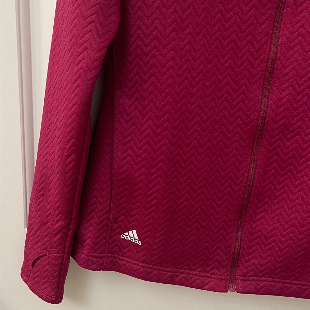 adidas Women's Burgundy Ski Jacket - Picture 3 of 13